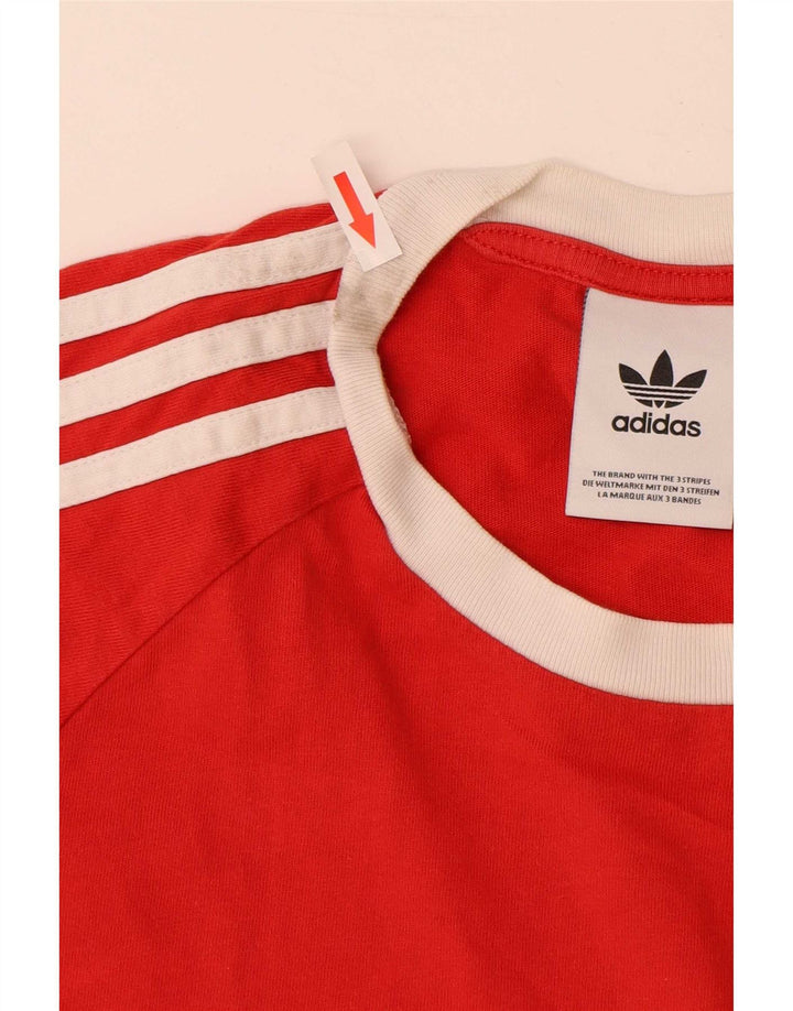 Adidas T-Shirt Homme Haut Petit Rouge Coton