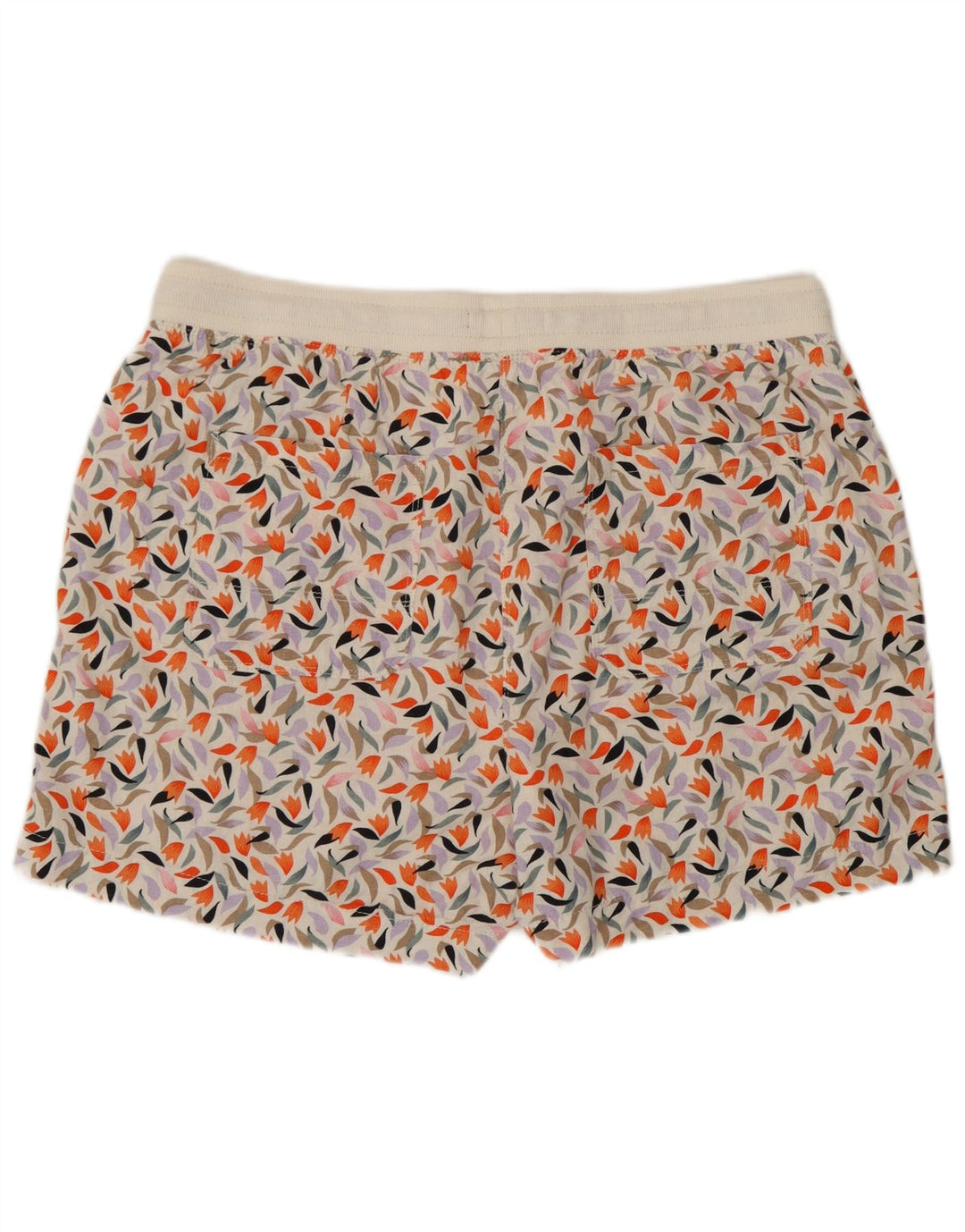 Marks & Spencer Short Femme UK 16 Grand Lin Floral Multicolore
