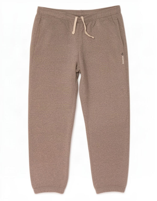 Reebok Pantalon De Survêtement Joggers XL Gris Moucheté Coton Homme