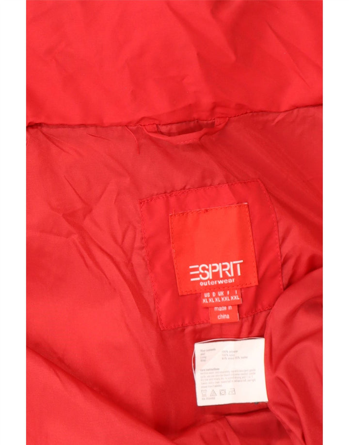 Esprit Veste matelassée femme UK 18 XL Rouge Polyester
