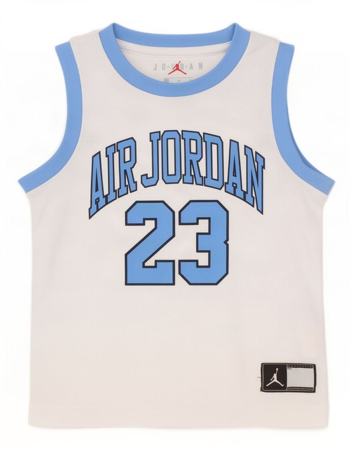 Jordan Débardeur graphique pour garçon 2-3 ans Blanc Polyester