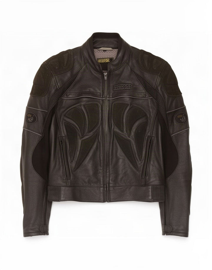 Streetfighter Veste de course en cuir pour homme IT 48 Noir moyen