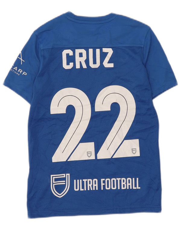 Nike Garçons Dri Fit Graphic T-Shirt Top 8-9 ans Petit Bleu Polyester