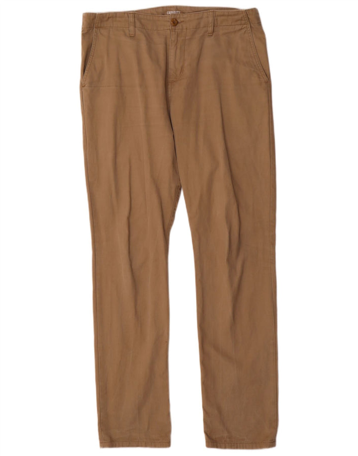 CARHARTT Pantalon Chino Slim Homme W34 L32 Coton Beige