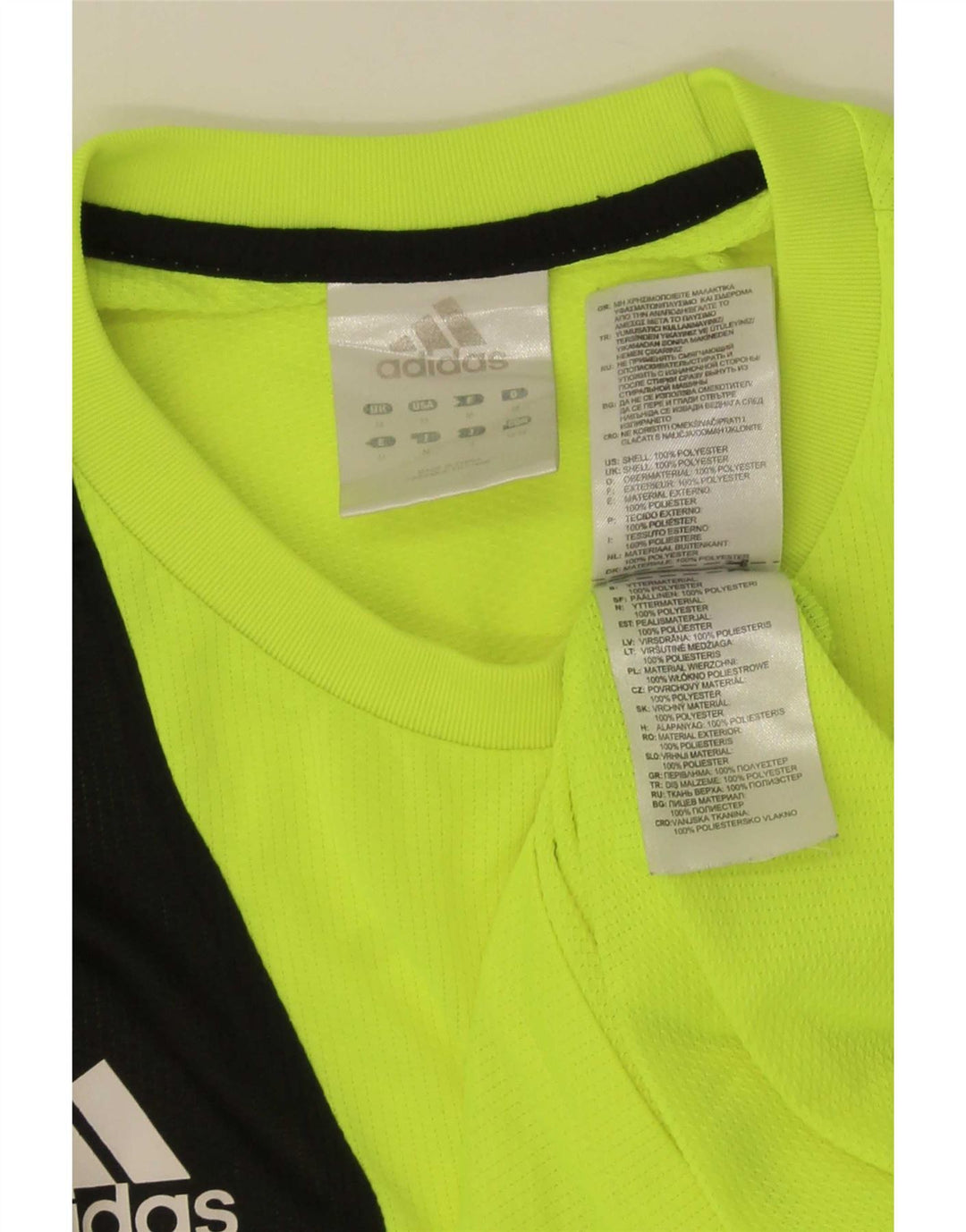 Adidas T-shirt graphique pour homme en polyester color block vert moyen