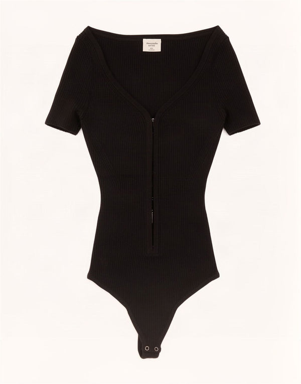 Abercrombie & Fitch Body Femme UK 2 2XS Coton Noir