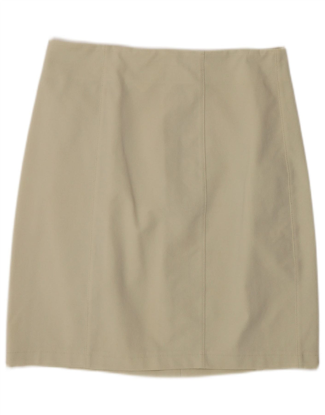 vintage Femme Mini Jupe Grande W30 Beige Polyamide