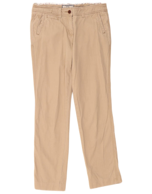 Fat Face Pantalon Chino Coupe Slim Femme UK 10 Small W32 L30 Coton Beige