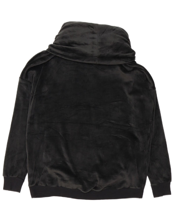 Marks & Spencer Sweat-shirt en velours autographe pour femme UK 10 Small Noir
