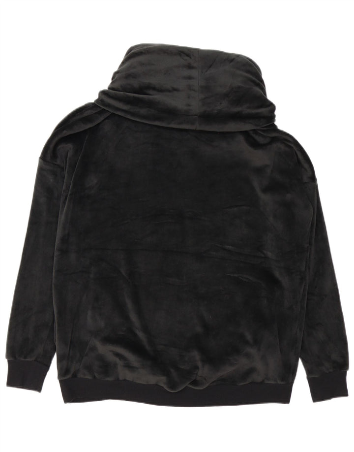 Marks & Spencer Sweat-shirt en velours autographe pour femme UK 10 Small Noir
