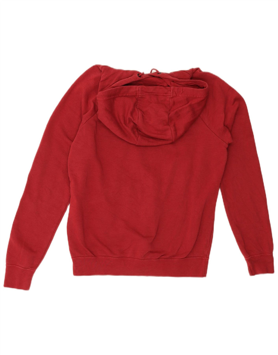 NIKE Mens Graphic Hoodie Jumper Small Red Cotton