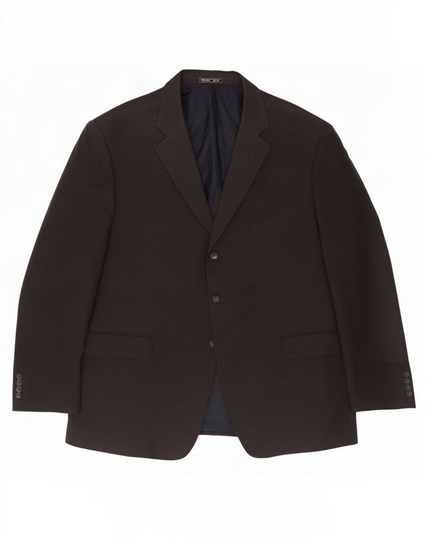 Marks & Spencer Veste blazer à 3 boutons pour homme UK 46 XL Bleu marine Polyester