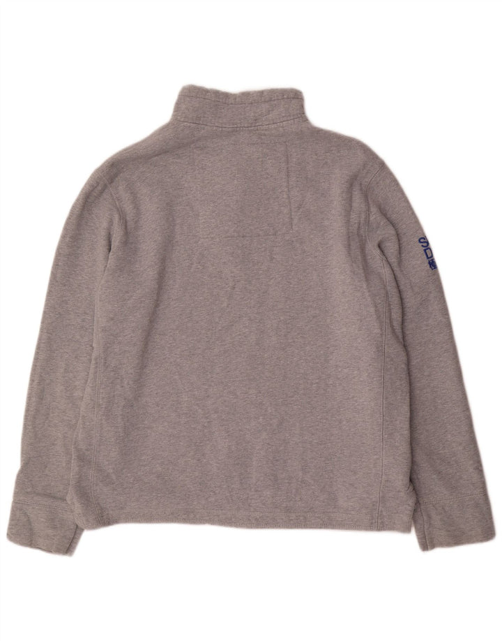 SUPERDRY Sweat-shirt graphique à col boutonné pour homme 2XL Gris moucheté