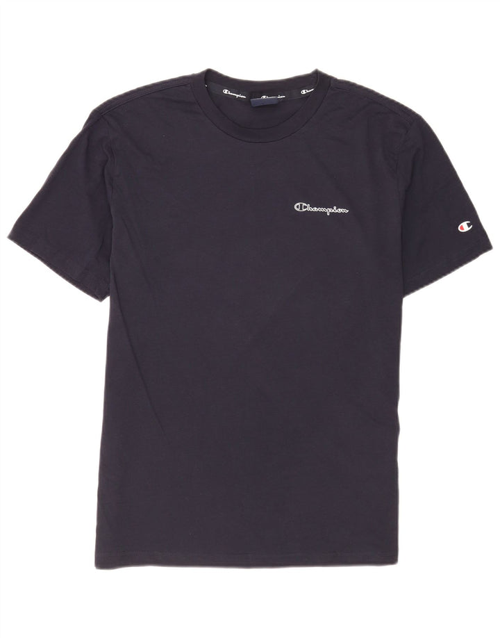 Champion T-Shirt Homme Haut Petit Bleu Marine Coton