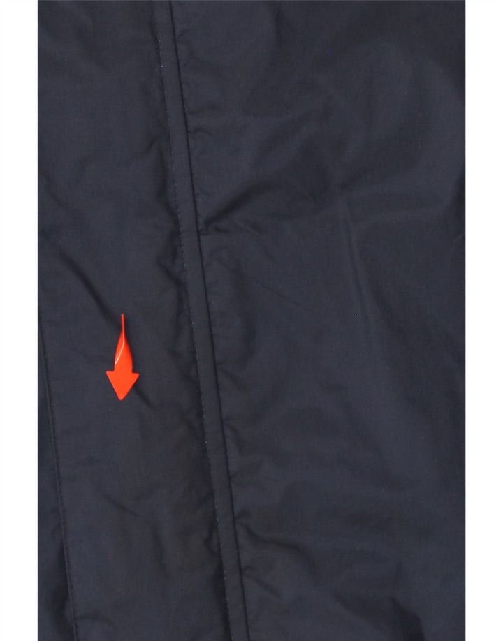 ADIDAS Veste de pluie à capuche pour homme UK 40 Large Bleu Marine Nylon