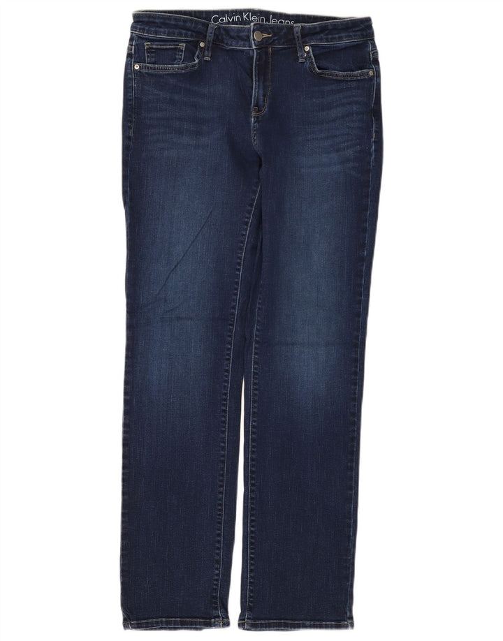 Calvin Klein Jean droit femme W30 L32 bleu marine