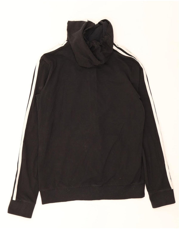 Adidas Pull à capuche zippé pour femme UK 8/10 Petit coton noir
