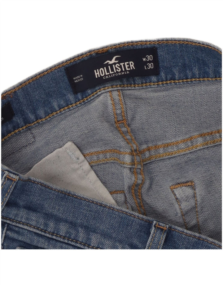 Hollister Jean Slim Droit Femme W30 L30 Bleu