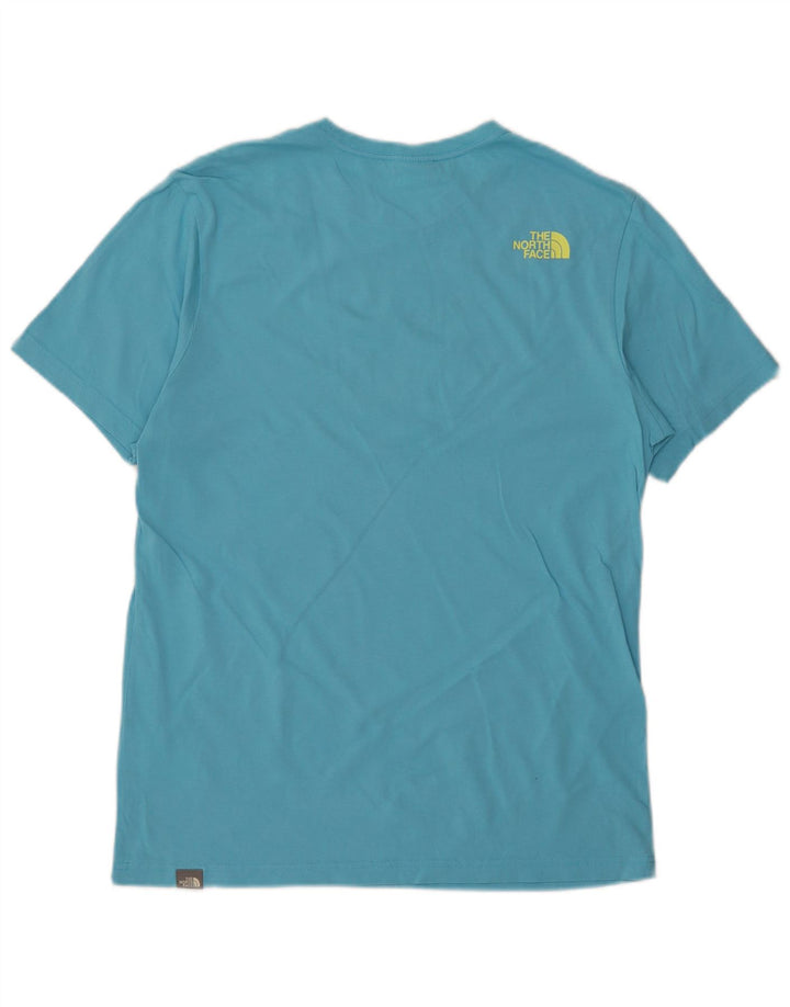THE NORTH FACE T-Shirt Homme Bleu Moyen Coton