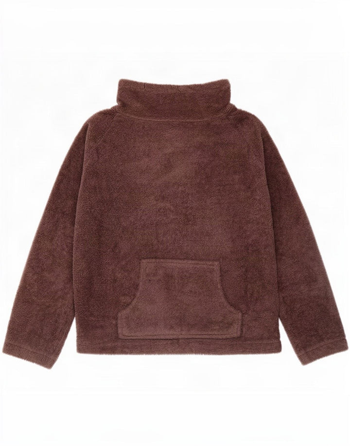 Marks & Spencer Pull polaire pour femme UK 16/18 Large Marron Polyester