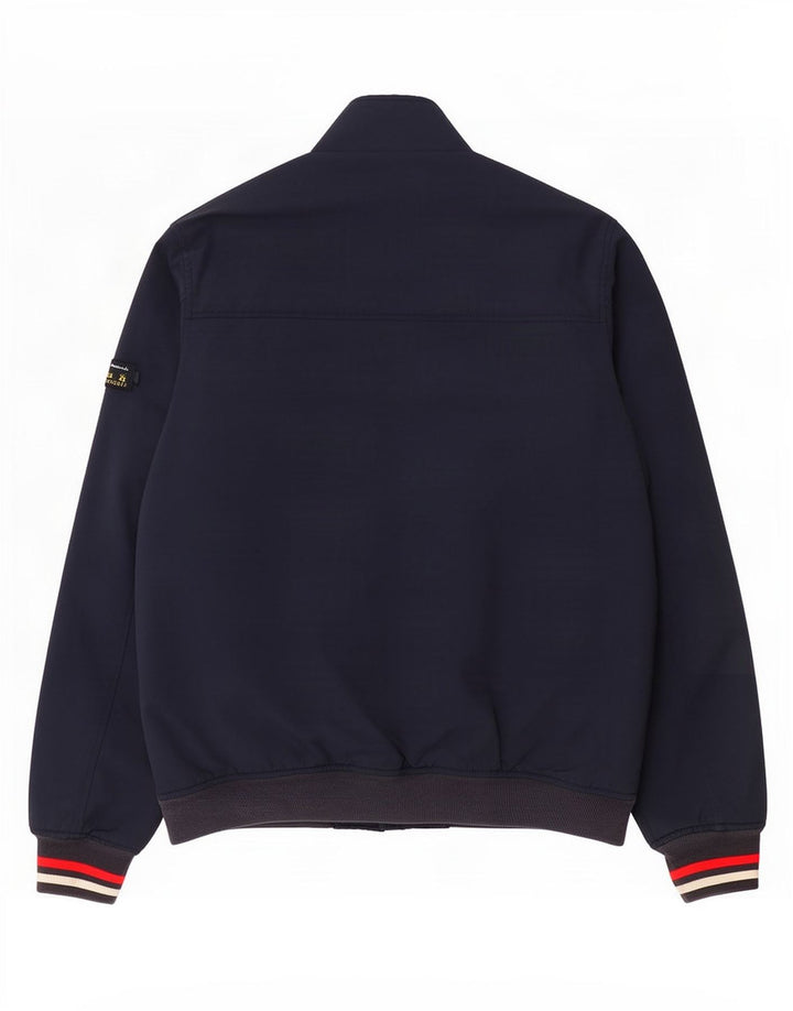 Tommy Hilfiger Veste Bomber Homme UK 40 Large Bleu Marine Polyamide