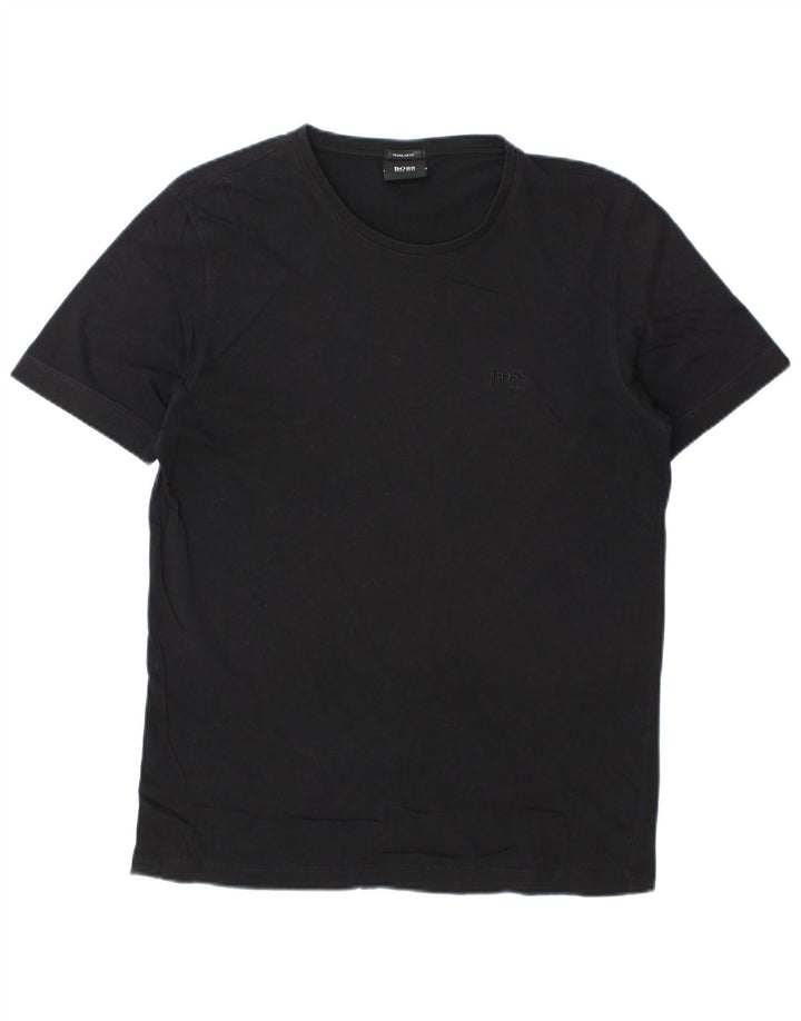 Hugo Boss T-Shirt Regular Fit Homme Noir Moyen