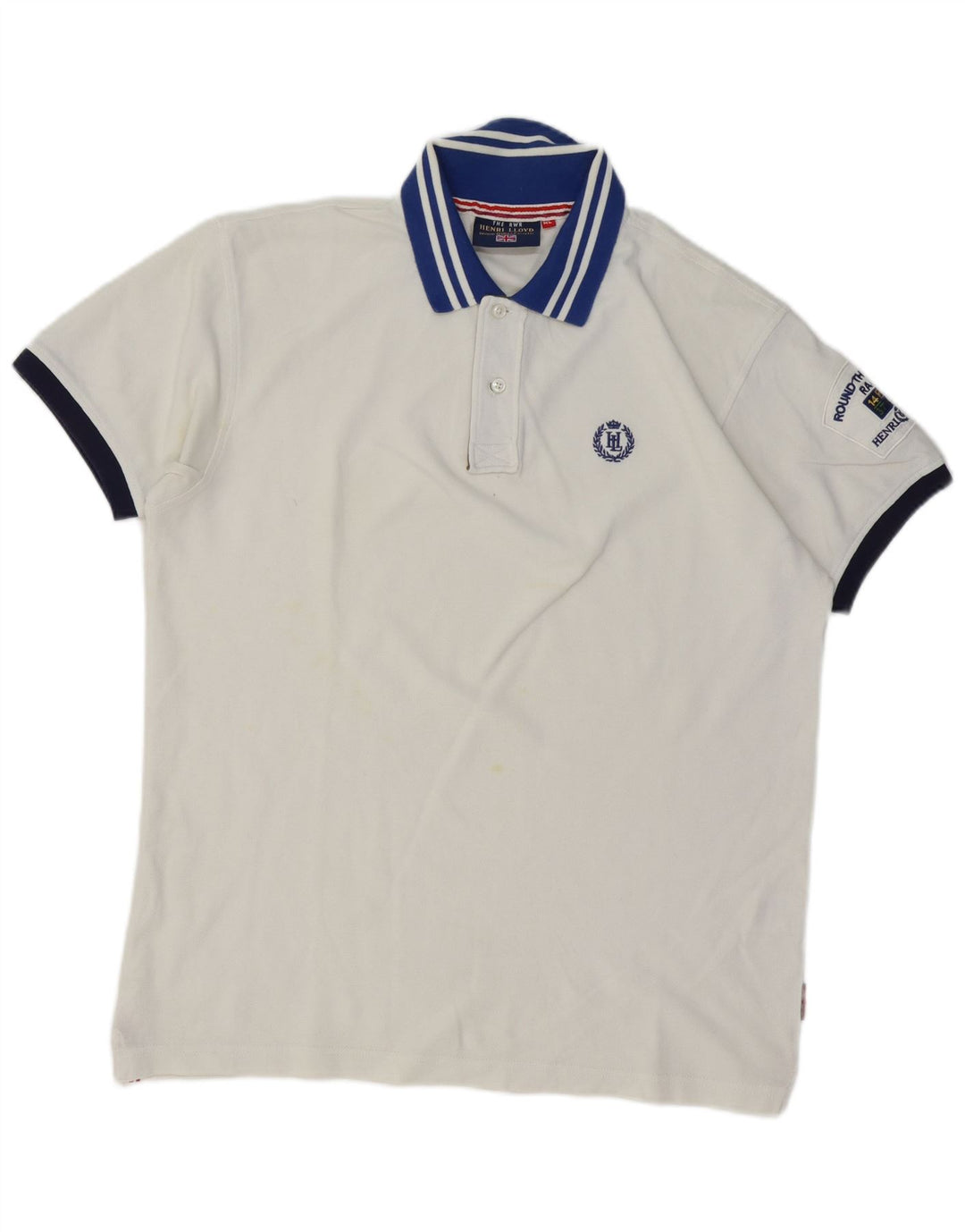 HENRI LLOYD Polo Rugby Homme XL Blanc Coton