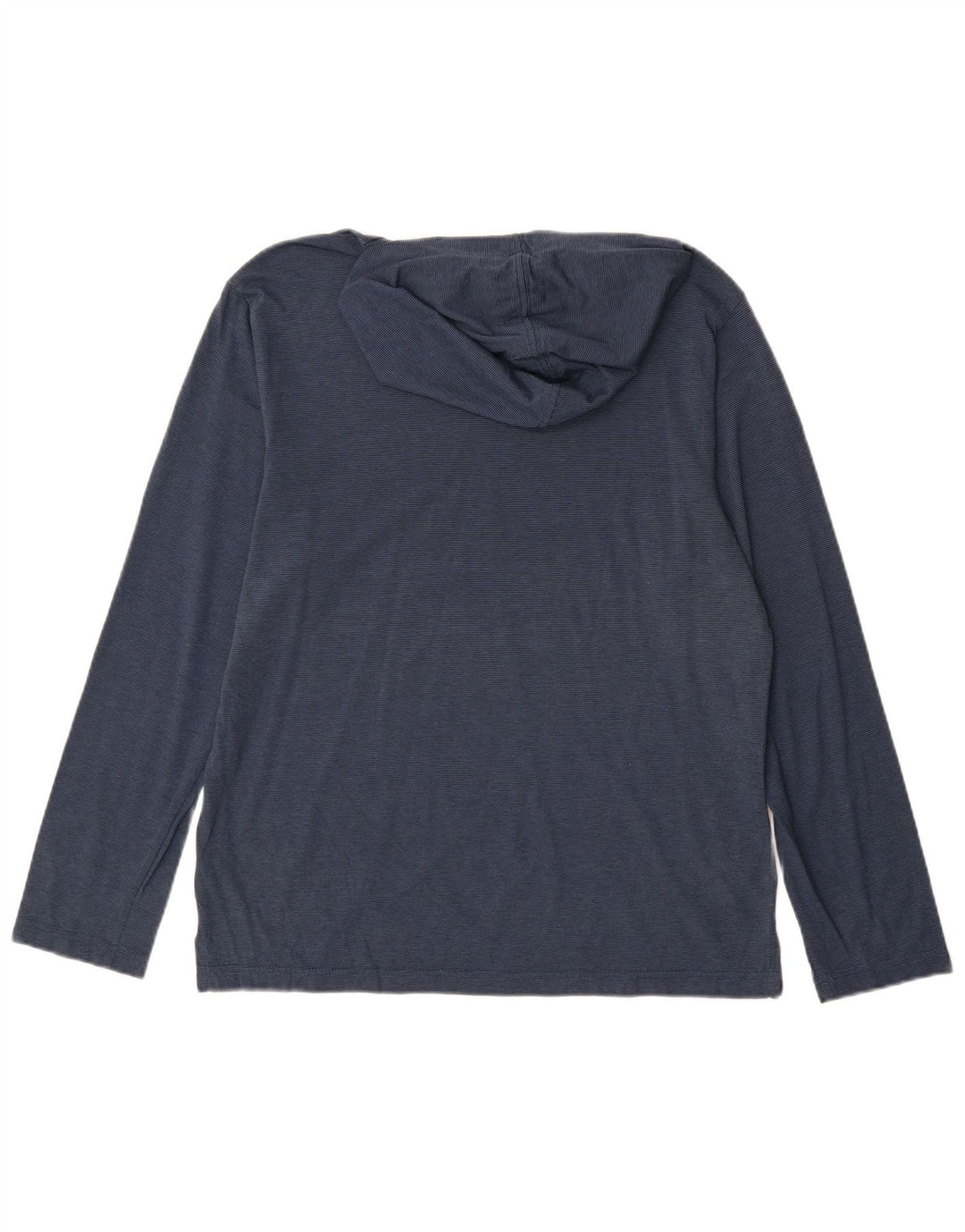 PUMA Haut à capuche à manches longues pour homme Bleu marine moyen à fines rayures