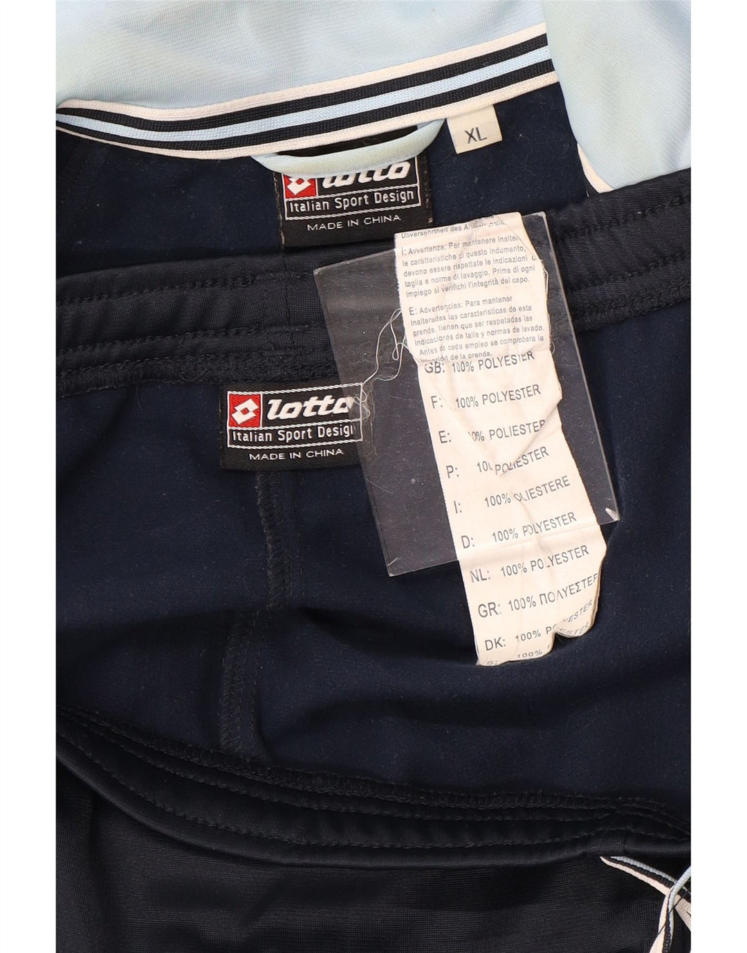 LOTTO Survêtement complet pour femme UK 18 XL Bleu marine Colorblock Polyester