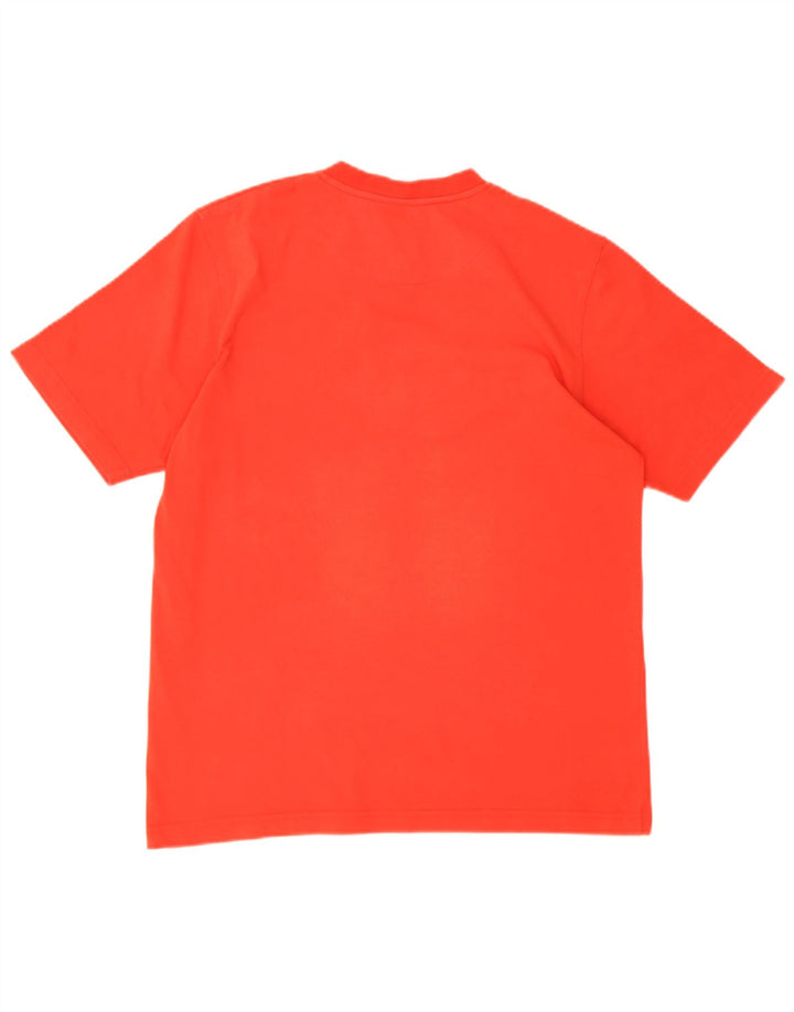 Ellesse T-Shirt Top Rouge Moyen Coton Homme