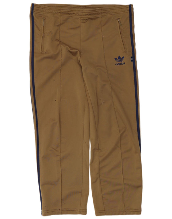 Adidas Pantalon de survêtement pour homme UK 36/38 Petit Kaki Polyester