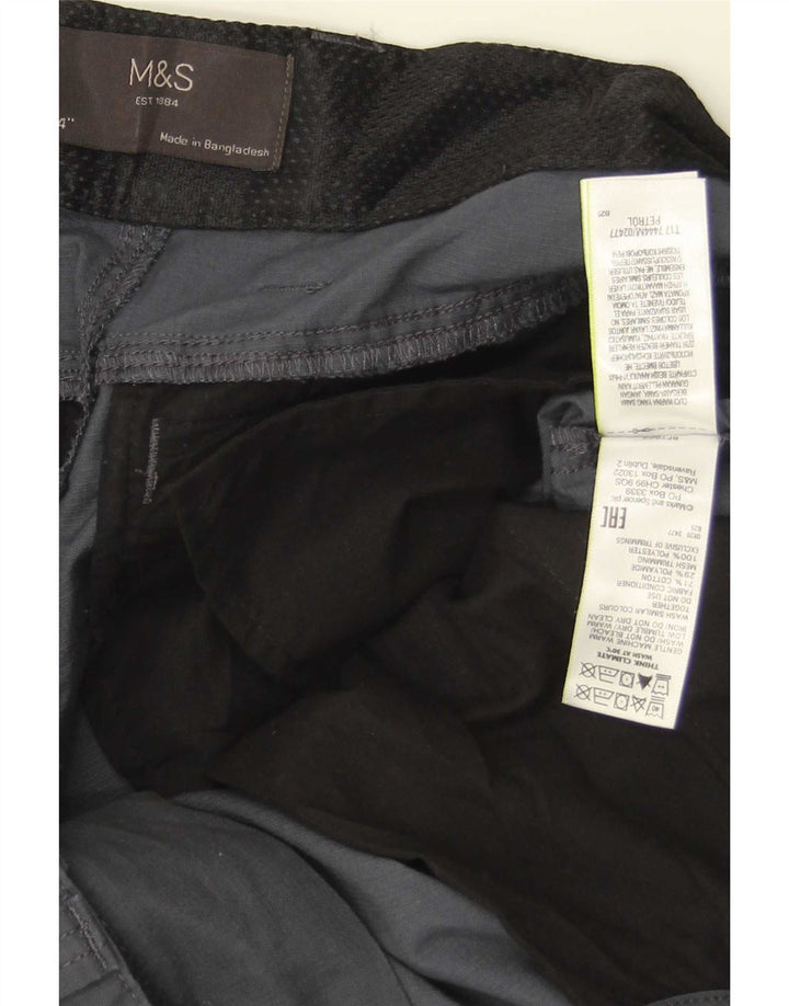Marks & Spencer Short cargo pour homme W34 en coton gris moyen