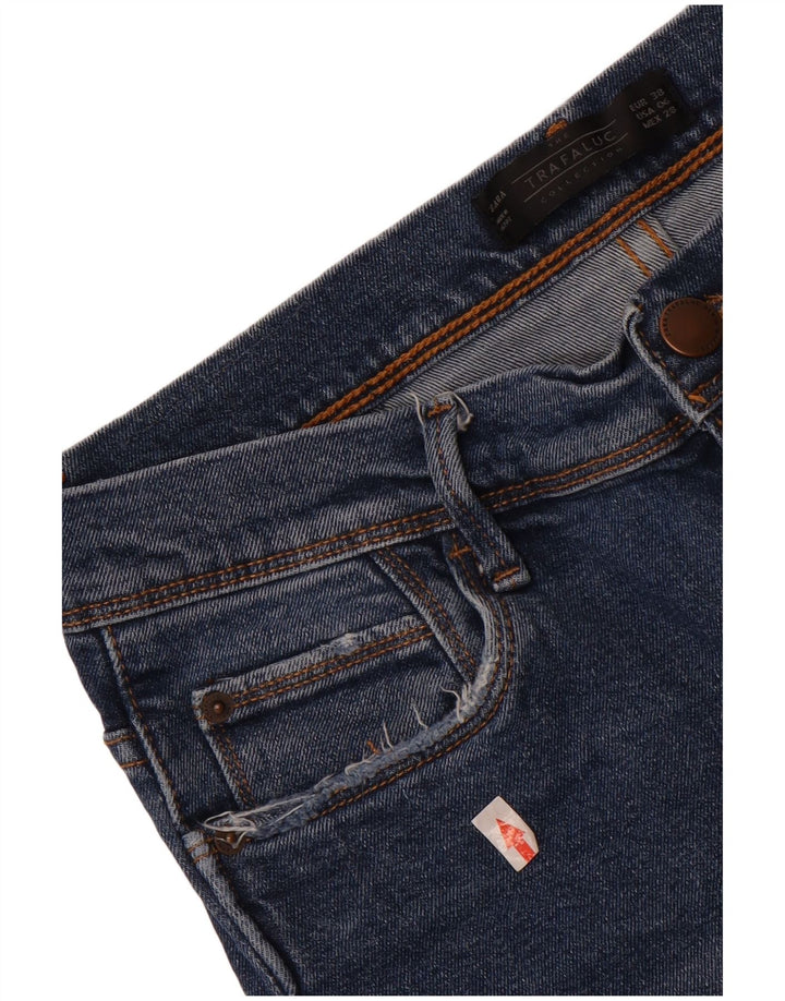 Zara Jean court pour femme EU 38 Small W28 L24 Bleu