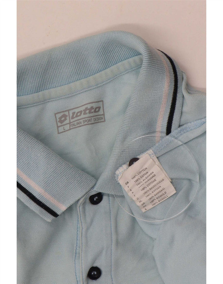 Lotto Polo Homme Grand Bleu Coton