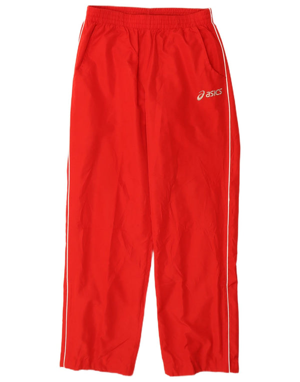 ASICS Mens Tracksuit Trousers Medium  Red Polyester