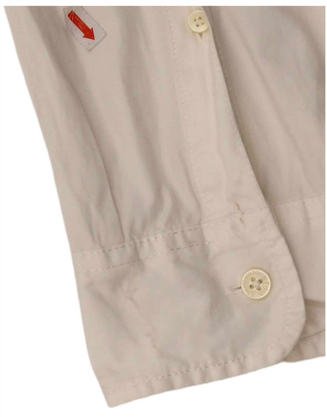 Abercrombie & Fitch Chemise musclée pour homme Grand coton blanc