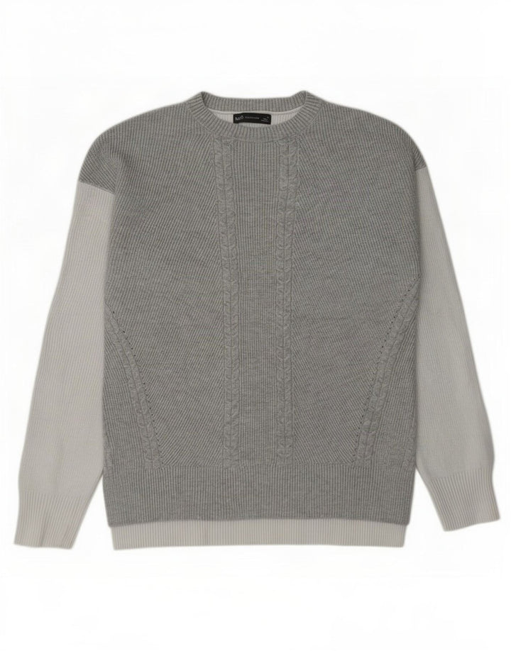 Marks & Spencer Pull ras du cou pour femme UK 14 Gris moyen