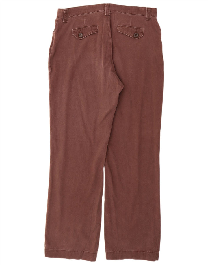LEE Pantalon droit décontracté pour femme US 12 Large W32 L31 Marron Coton