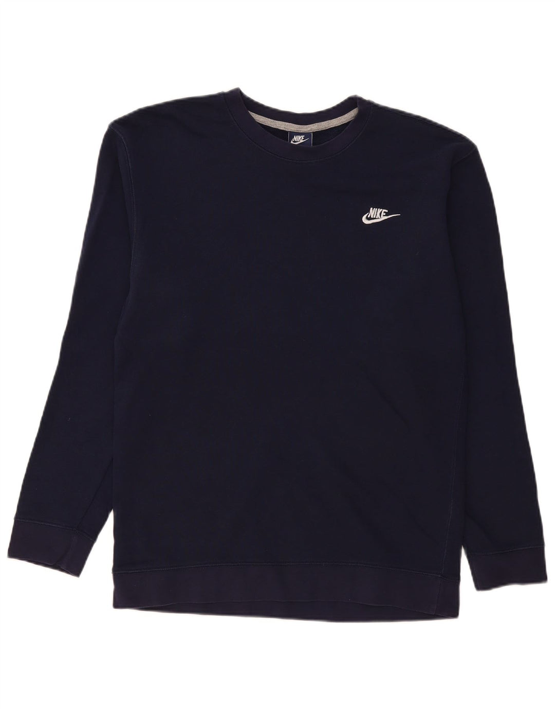Nike Sweat-shirt pour homme en coton bleu marine Taille L