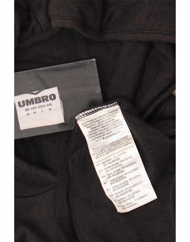 UMBRO Pull à Capuche Homme Noir Moyen Coton