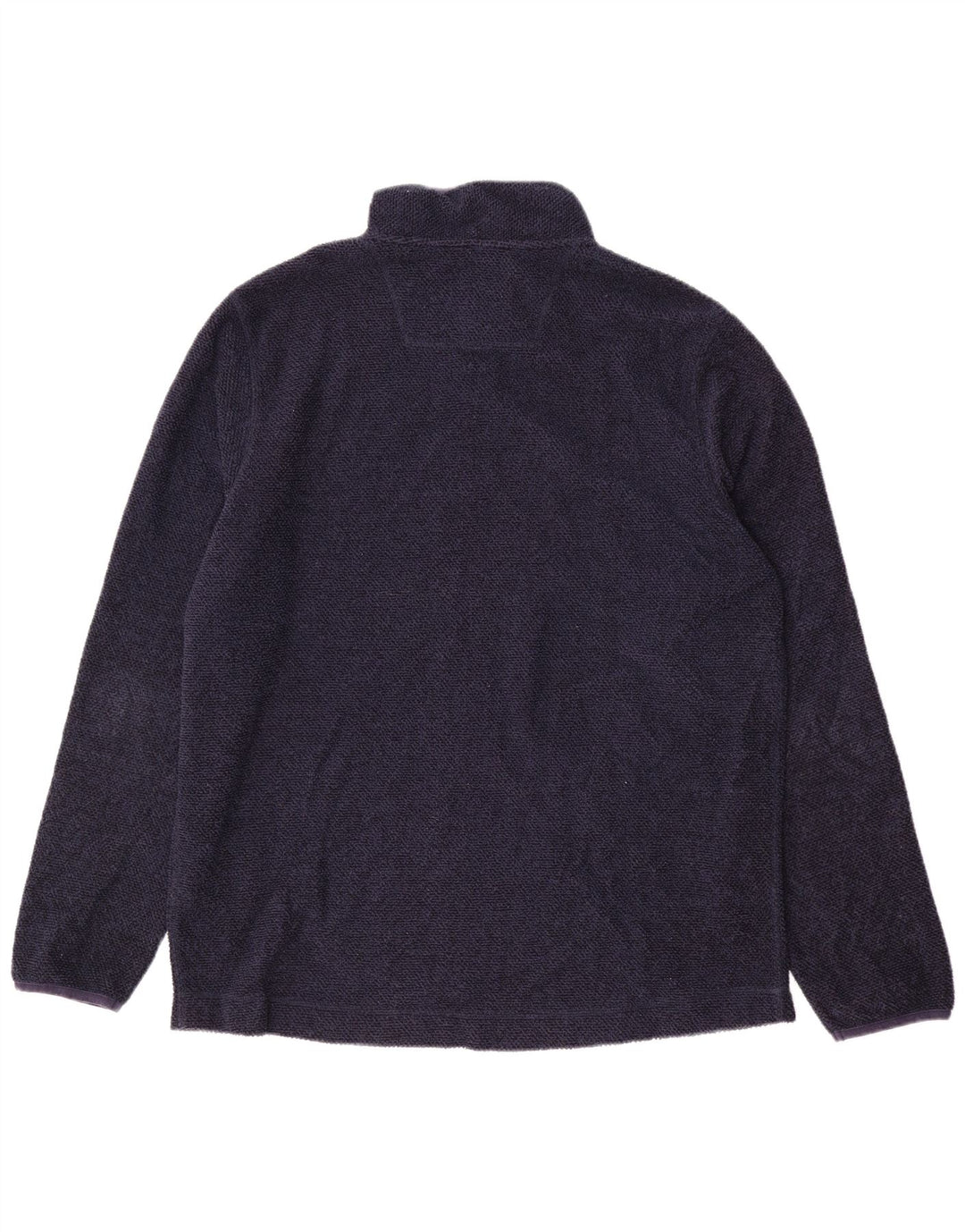 WEIRD FISH Sweat-shirt col zippé pour homme XL Bleu marine Polyester