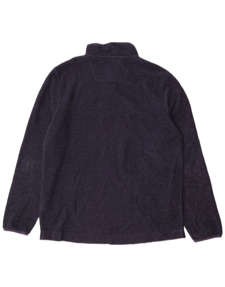 WEIRD FISH Sweat-shirt col zippé pour homme XL Bleu marine Polyester