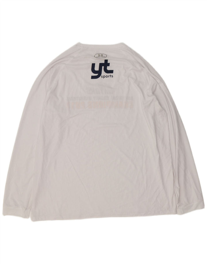 UNDER ARMOUR Haut Graphique Manches Longues 2XL Homme Blanc