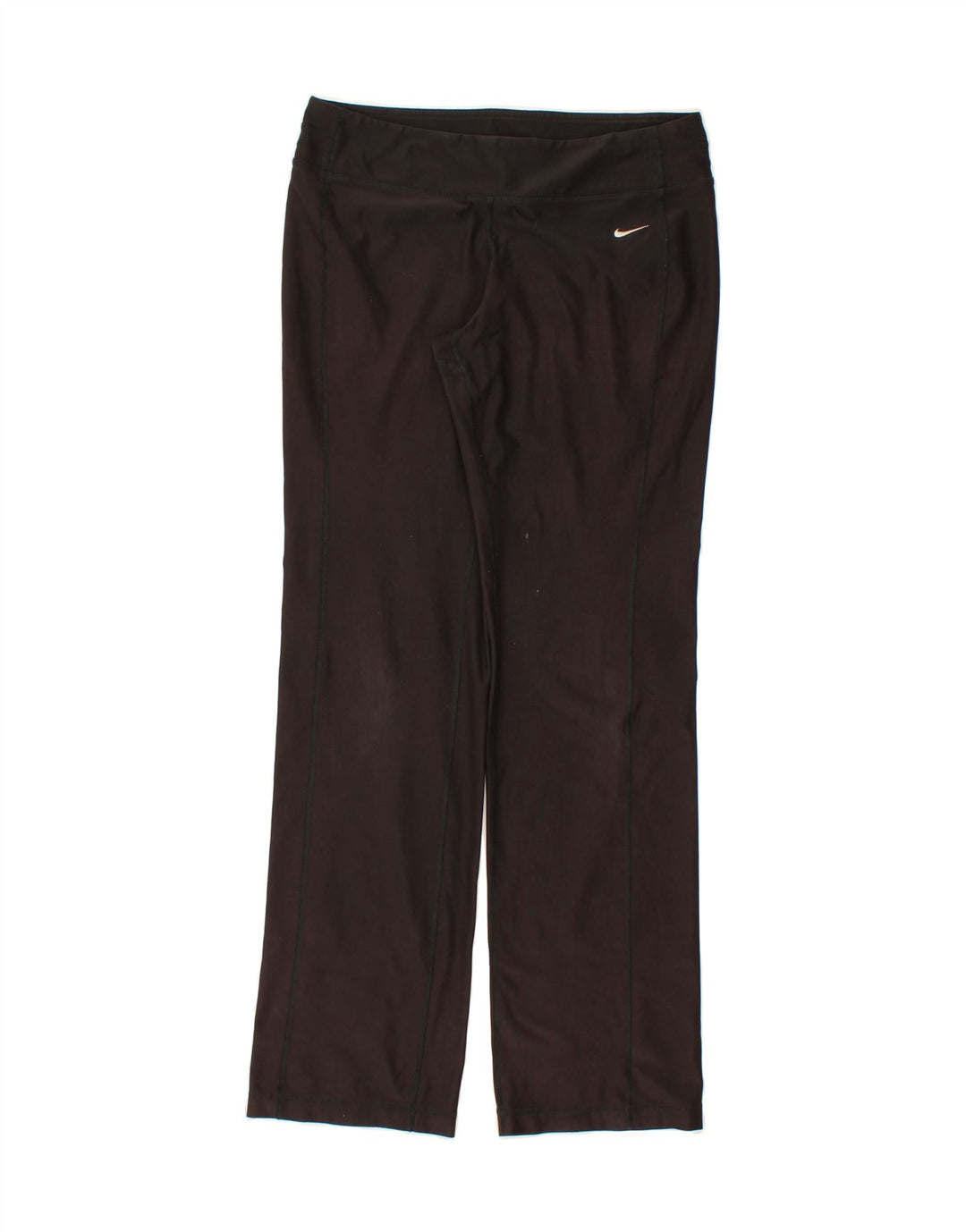 NIKE Womens Dri Fit Tracksuit Trousers UK 14 Medium Black Polyester Vintage Nike and Second-Hand Nike from Messina Hembry 