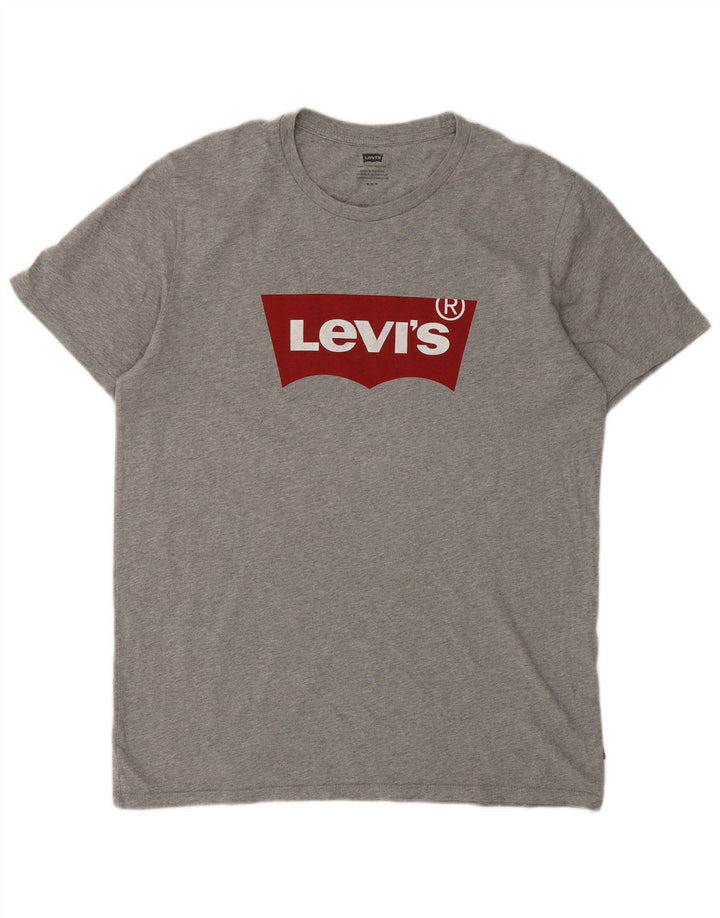 Levi's Tee-Shirt Graphique Homme Gris Moyen Flecked Cotton