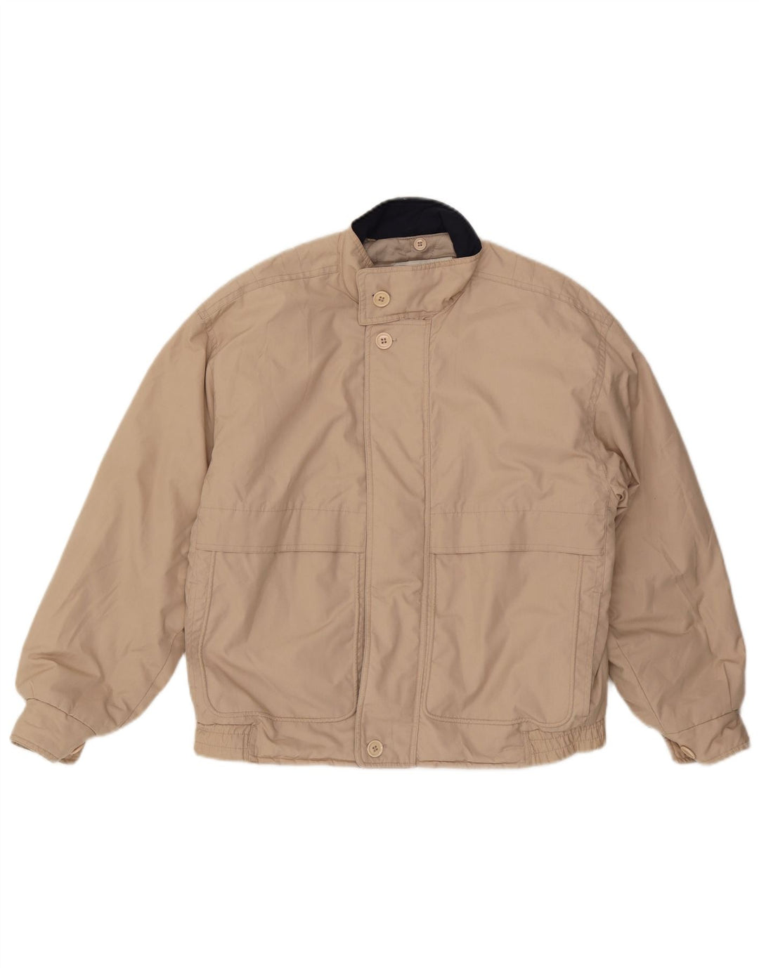 LONDON FOG Veste bomber à capuche pour homme UK 38 Beige moyen Polyester