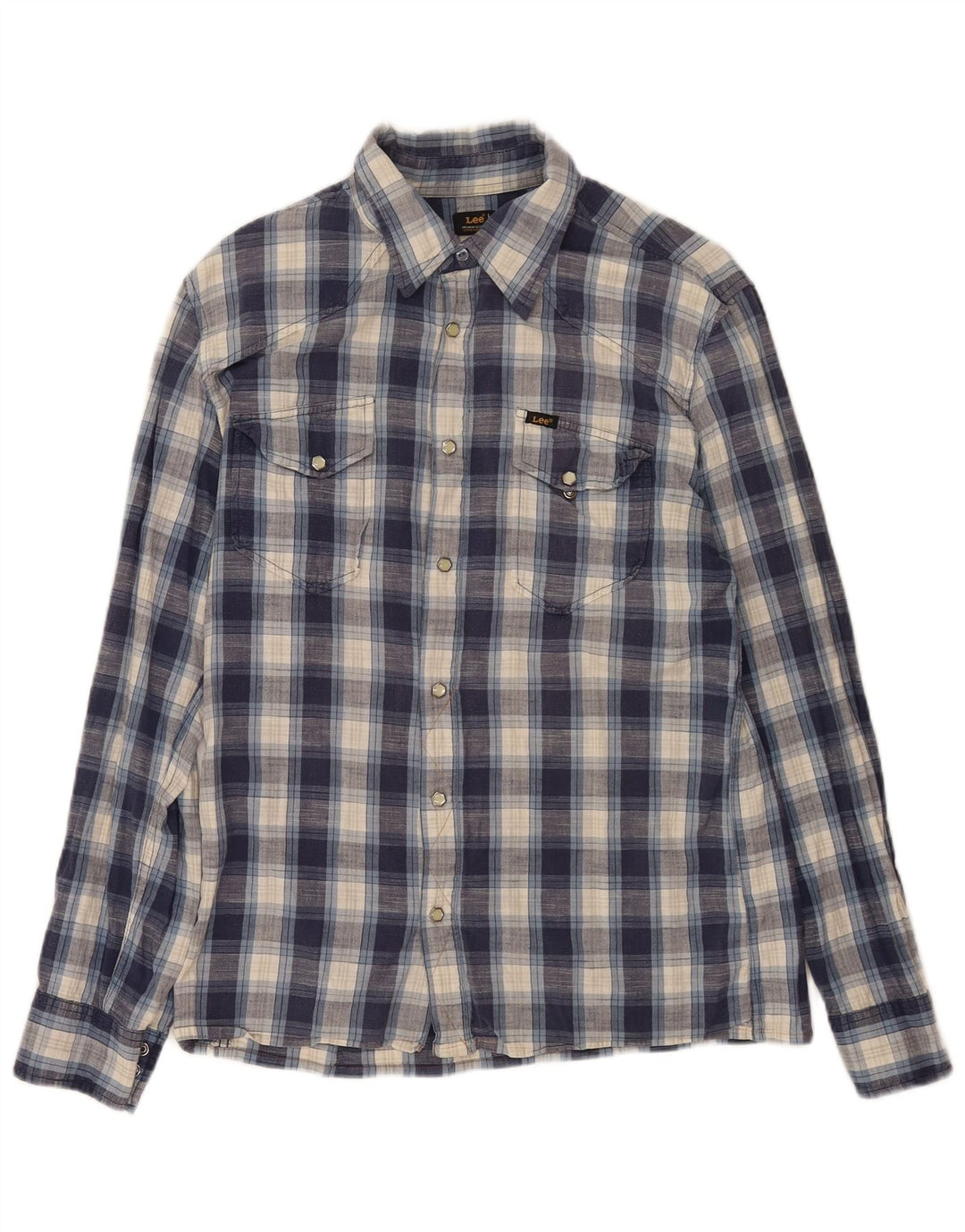 Lee Chemise Graphique Homme Grand Carreau Bleu Coton