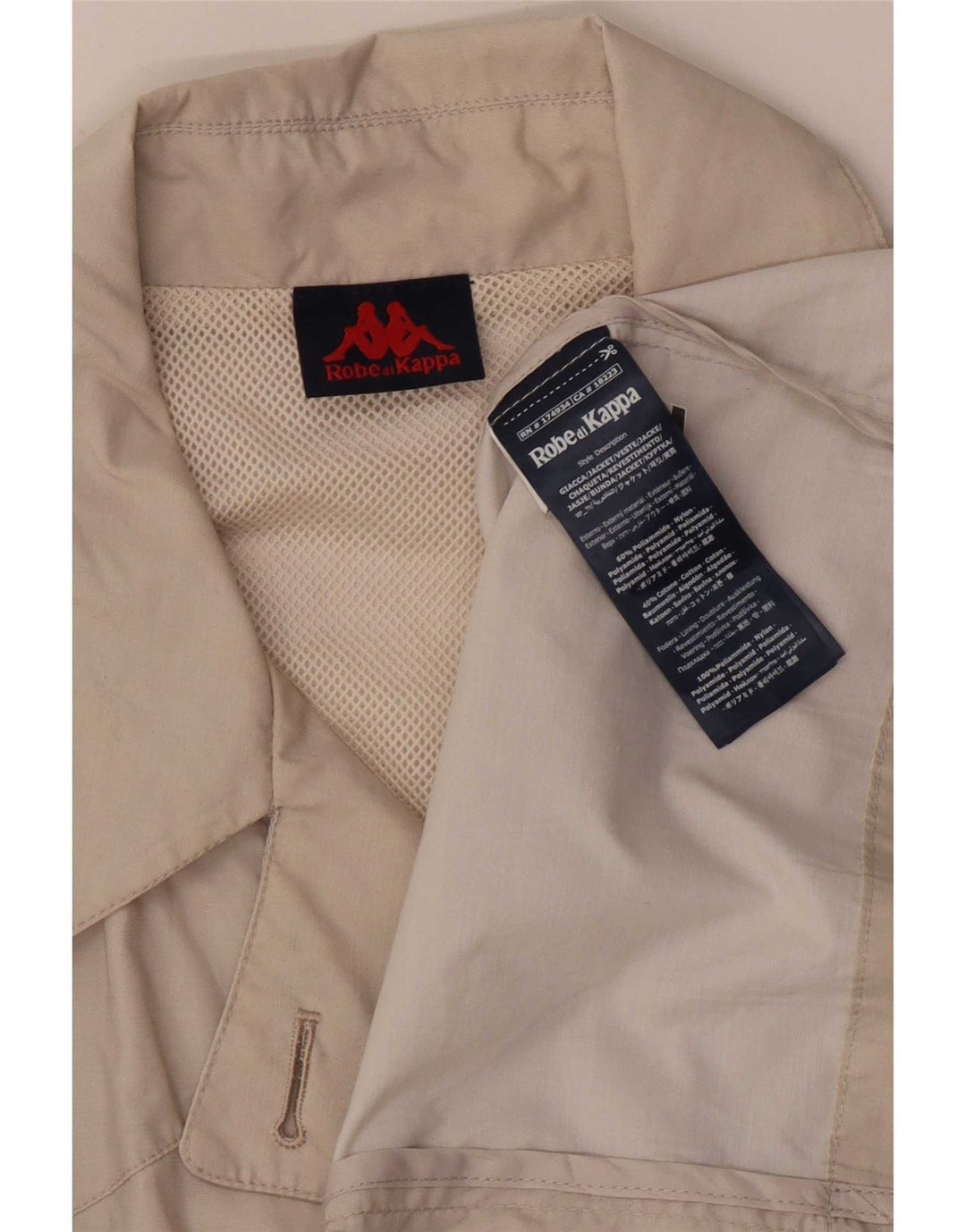 Kappa Trench-Coat Femme UK 16 Large Beige Polyamide
