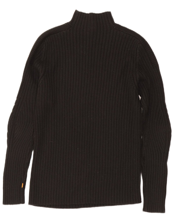 Hugo Boss Pull à col roulé pour homme en laine noire Large