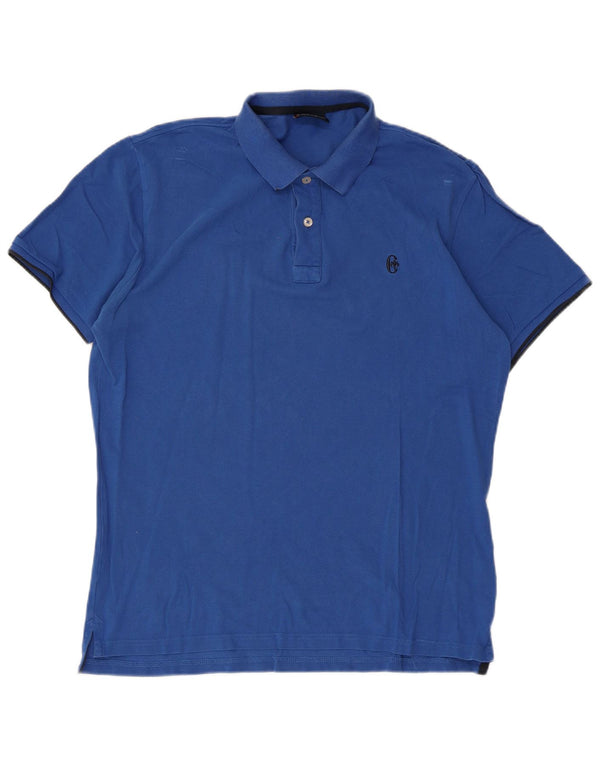 Conte of Florence Polo Homme Grand Bleu Coton